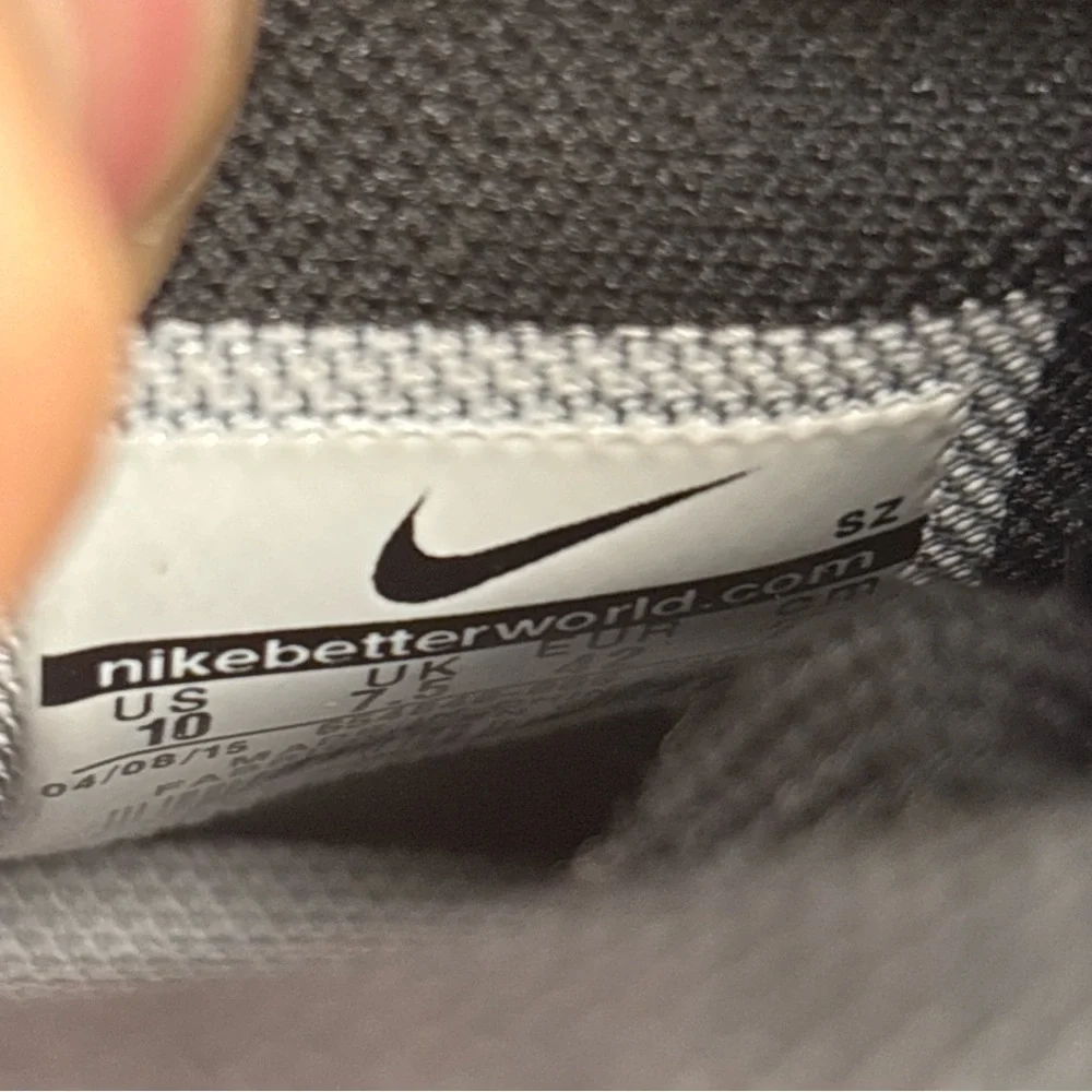 Nike Womens Lunar Force 1 Wedge Black Suede Gum Hidden Heel Sneaker Size 10‎